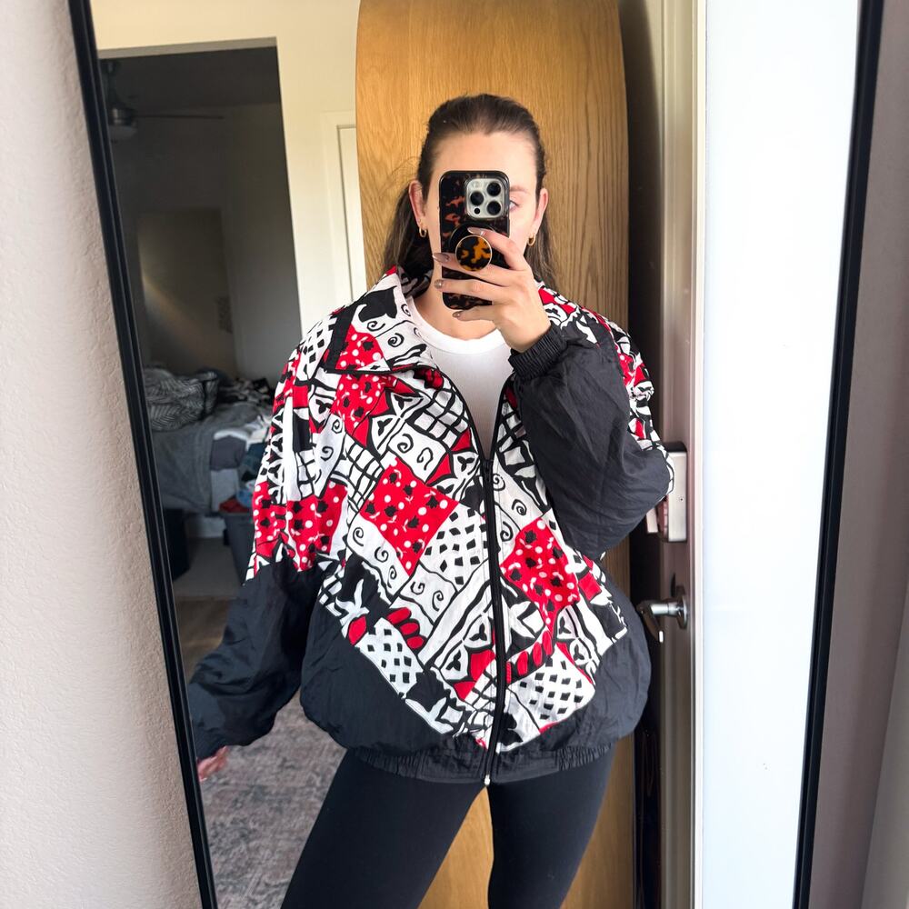 Vintage Lavon Printed Windbreaker Jacket